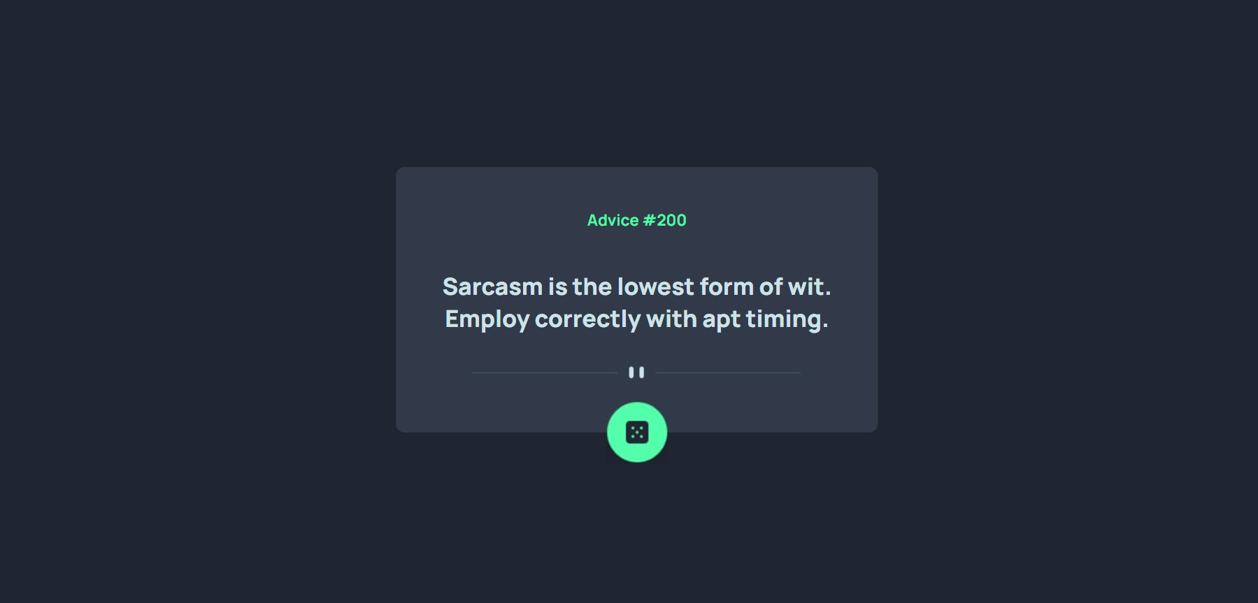 Advice Generator App