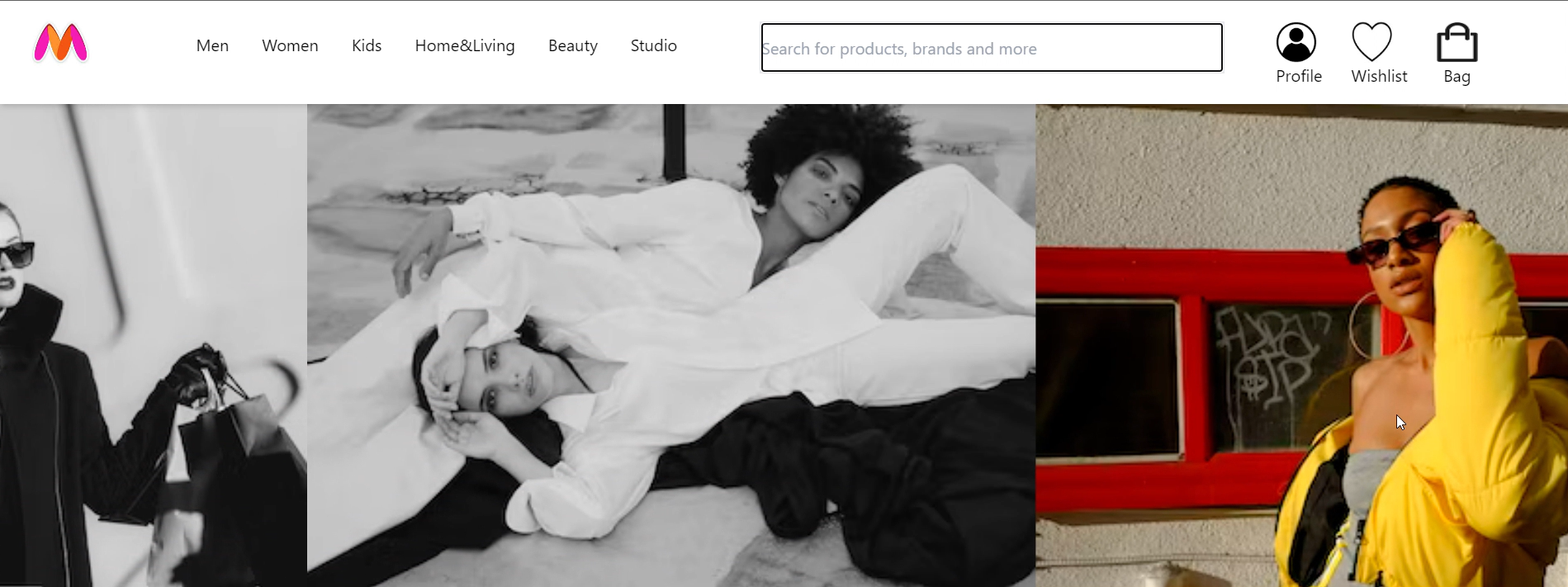 Myntra Clone (HomePage)